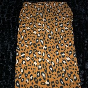 Leopard print skirt
